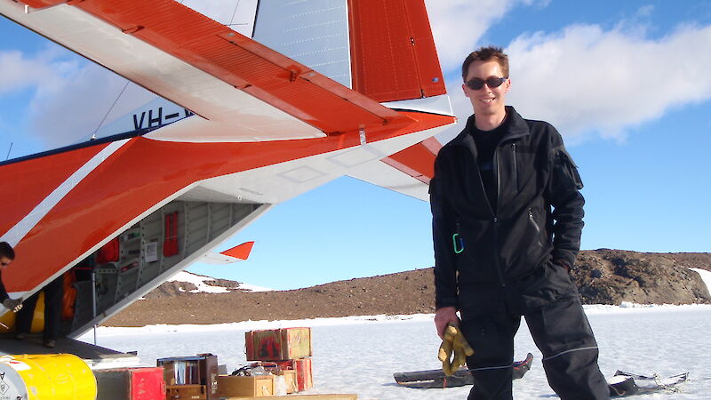 Martin Boyle in Antarctica.