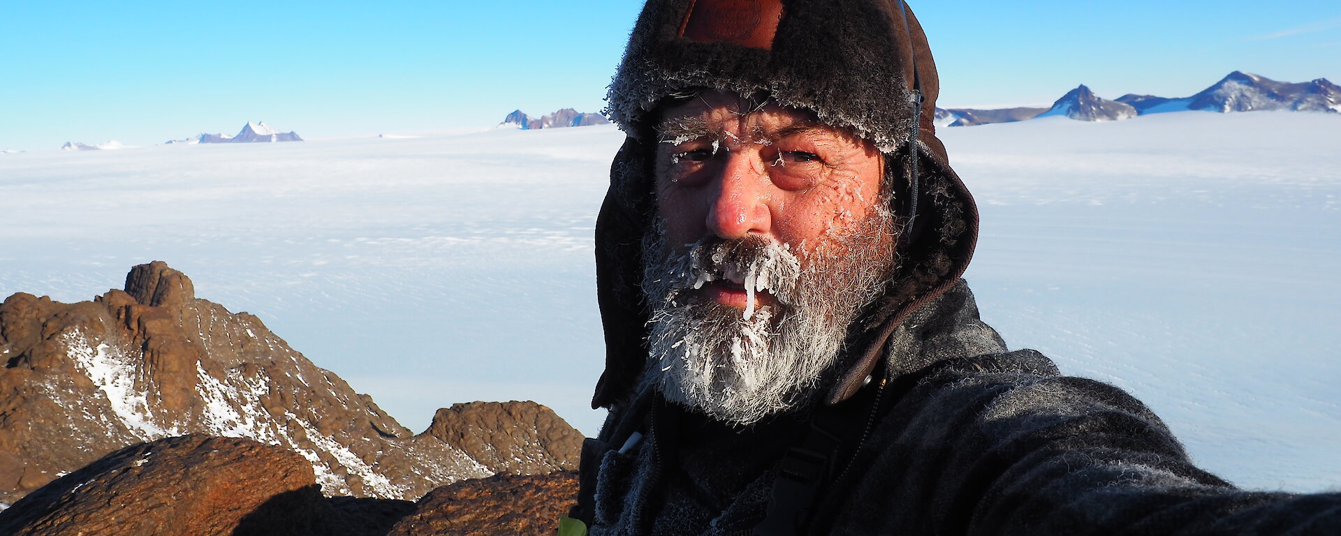 Brian Jury in Antarctica.