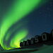 An aurora over Mawson research station.
