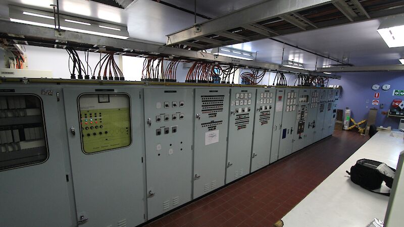 Power generating infrastructure at Davis station.