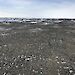 The site of the paved runway near Davis research station — a rocky, snow-covered ridgeline.