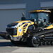 One of Australia’s new Caterpillar Challenger tractors at the William Adams workshop in Hobart, ready for its Antarctic modification.