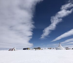 The Law Dome drill site with tents erected.