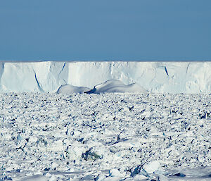 A wall of ice.