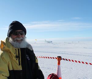 Expeditioner at Wilkins aerodrome