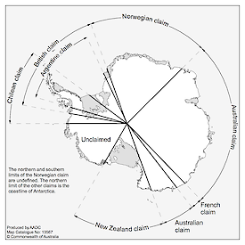 Antarctic territorial claims: Chilean, British, Argentine, Norwegian, Australian, French, New Zealand