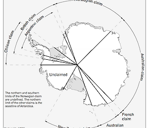 Antarctic territorial claims: Chilean, British, Argentine, Norwegian, Australian, French, New Zealand