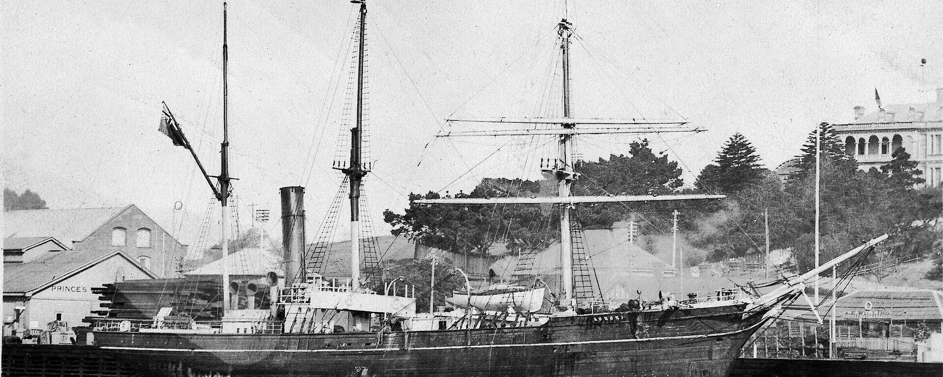 Ship alongside wharf