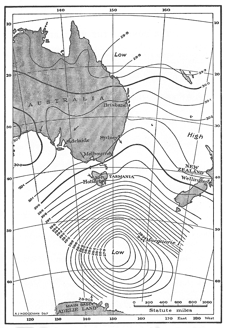 The meteorological chart for April 12, 1913, compiled by the Commonwealth Meteorological Bureau.