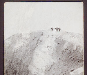 Postcard showing the summit of Mt Erebus