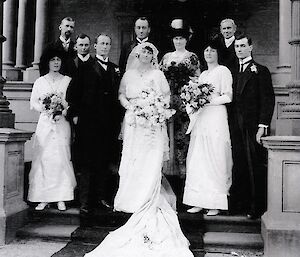 Douglas Mawson and Francesca (Paquita) Delprat on their wedding day, 31 March 1914.