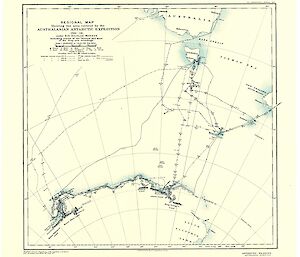 Map showing the area covered by the AAE, 1914.