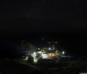 The station at night