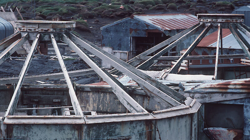 Remains of accommodation buildings