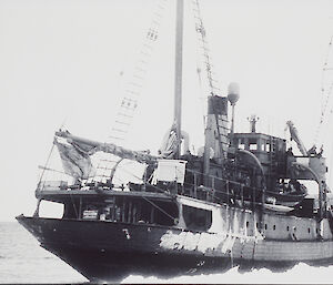 Wyatt Earp at the ice edge on her first ANARE voyage in February 1948 April 1948