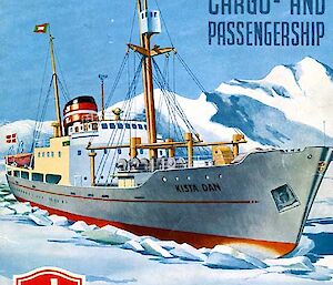 Arctic Cargo and Passengership (painting of Kista Dan)