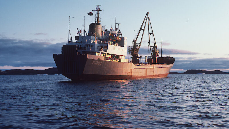 Lady Franklin in sunset, Hobart 1983