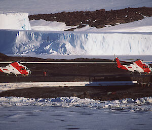 Sikorsky helicopters near Mawson
