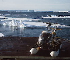 Helicopter (Bell 47G-2) in Kemp Land