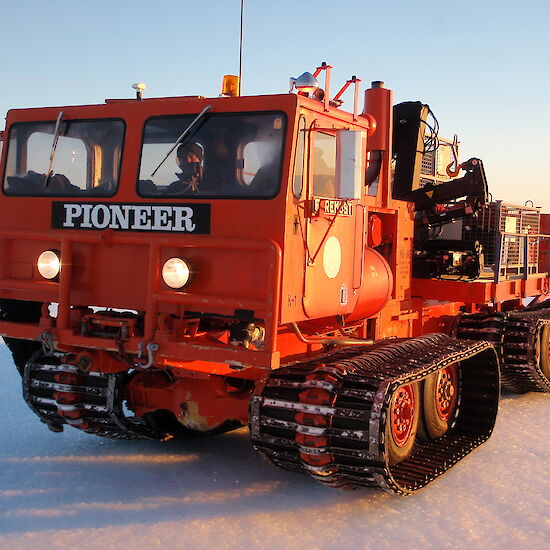 Mawson station Pioneer tracked vehicle