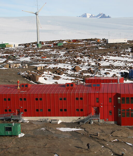 Living quarters at Mawson station