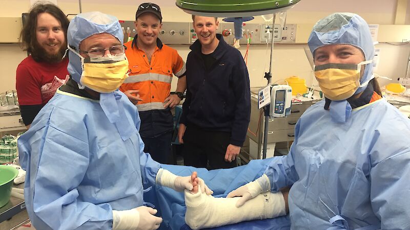 Lay surgical assistant training in the theatre