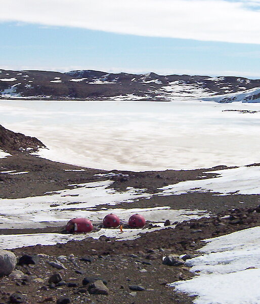 Apple huts at Marine Plain, an Antarctic Specially Protected Area