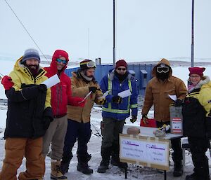 Voters at Mawson research station