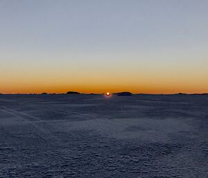 Sunset over ice