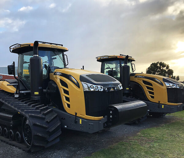 Two of the tractors ready to undergo a transformation