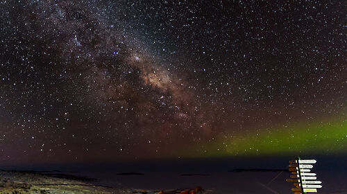 Milky Way above Australia’s Davis research station