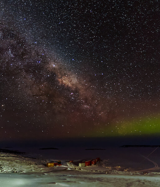 Milky Way above Australia’s Davis research station