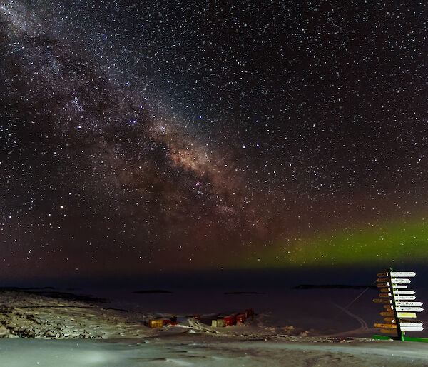 Milky Way above Australia’s Davis research station