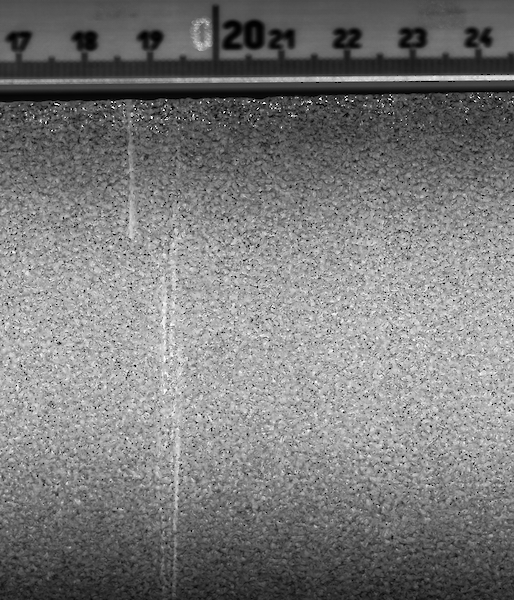 Interior portion of ice core from 59 metres depth