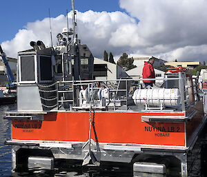The barges will work alongside Australia’s new icebreaker Nuyina at our Antarctic stations