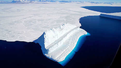 Iceberg floating in Antarctica’s McMurdo Sound