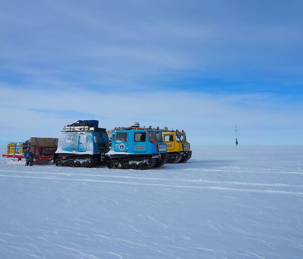 The Blue and Yellow Hagg on the rugged summit of Law Dome