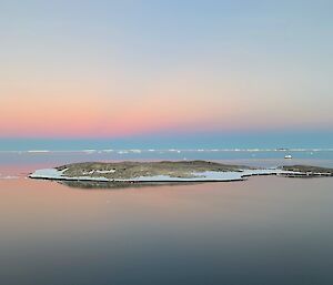 View from Reeve’s Hill at Sunrise looking over the bay