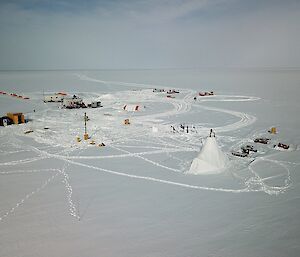 Law Dome Camp from above