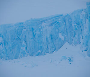 Blue ice cliffs of Peterson Glacier