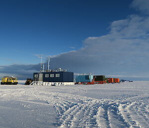 The infrastructure at Gasey ski landing area up on the plateau not far from station