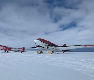 Two Baslers at the Casey ski landing area