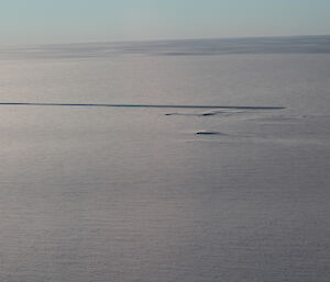 A view of the Casey ski landing area form the air