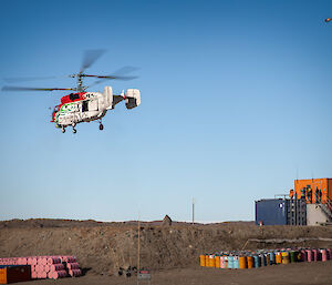 Helicopter activity at Davis