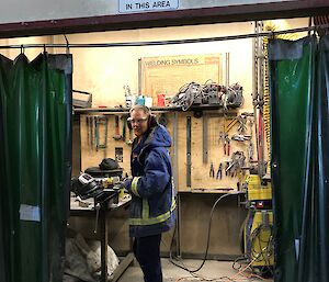 Davis Station welder