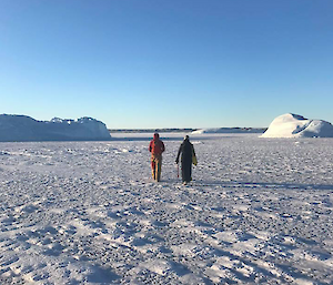 Sea ice drilling team