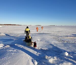 First ice drill 20m off shore