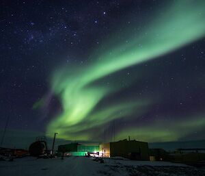 Aurora over Davis Station