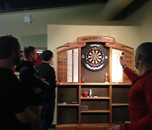 Life at Davis Station darts