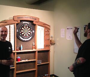 Life at Davis Station darts